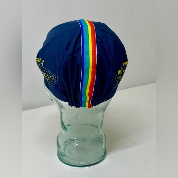 1983 Vintage Rare Dallas YMCA Thanksgiving Turkey Trot Rainbow Running Cap Hat - Picture 8 of 16